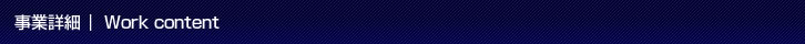 事業詳細 | Work content