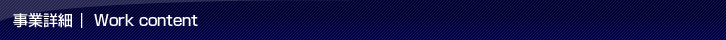 事業詳細 | Work content 