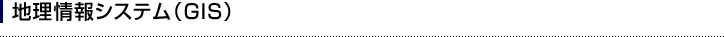 地理情報システム（GIS）