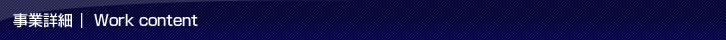 事業詳細 | Work content 